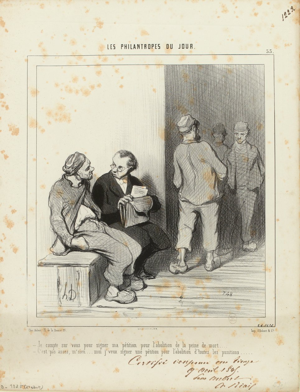 Spoléhám na to, že podepíšete mou petici... / 33 od Honoré Daumier