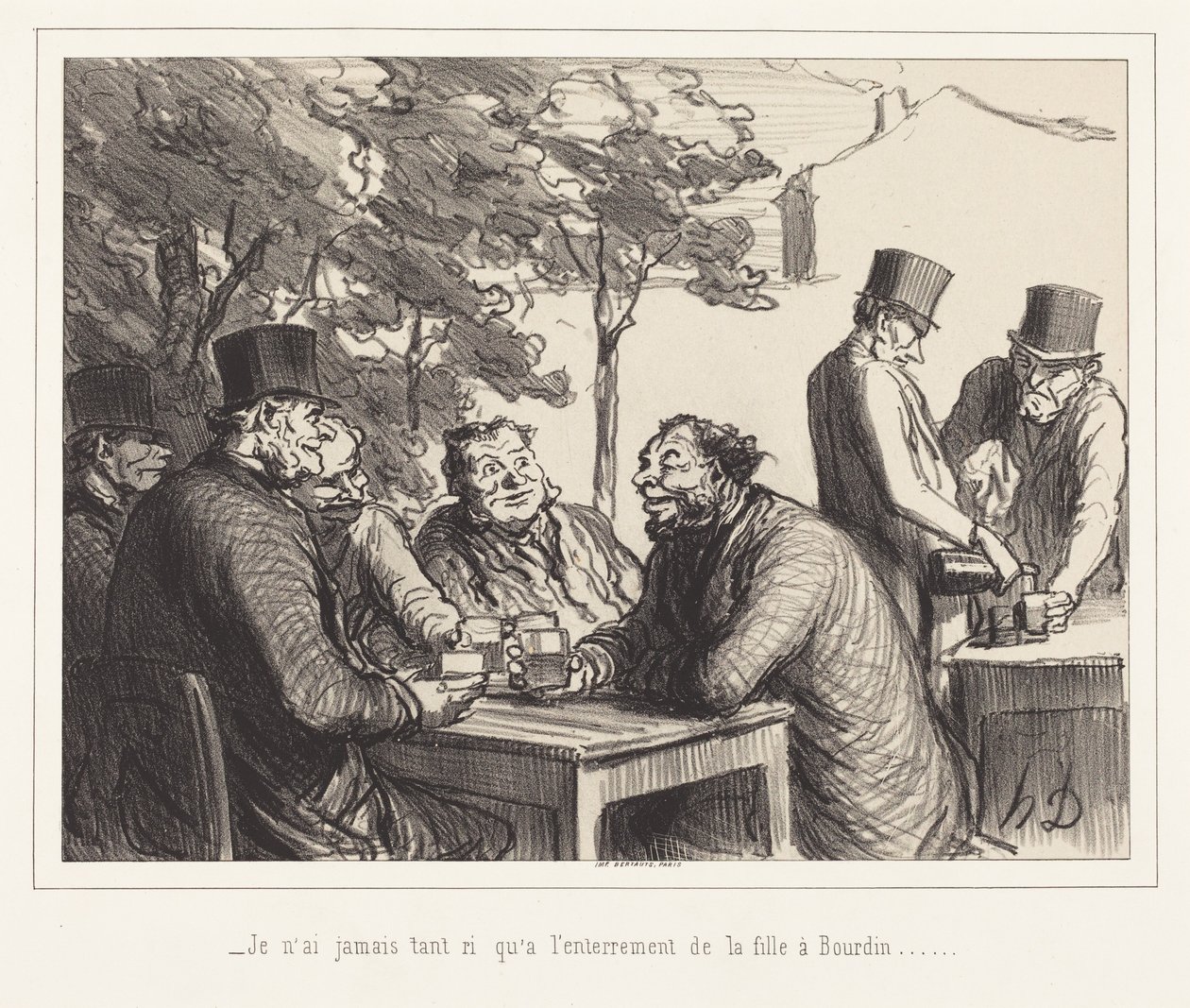 Nikdy jsem se tolik nenasmál jako na pohřbu Bourdinovy dcery... od Honoré Daumier