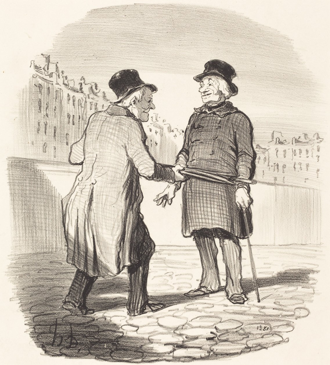 Zatknu tě, špatný předmět... od Honoré Daumier
