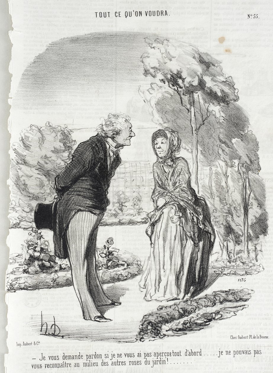 Prosím, odpusťte mi, jestli jsem si vás nevšiml... od Honoré Daumier