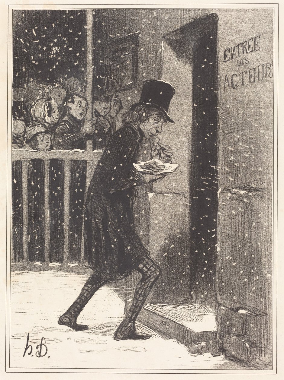 Herec z Funambules od Honoré Daumier