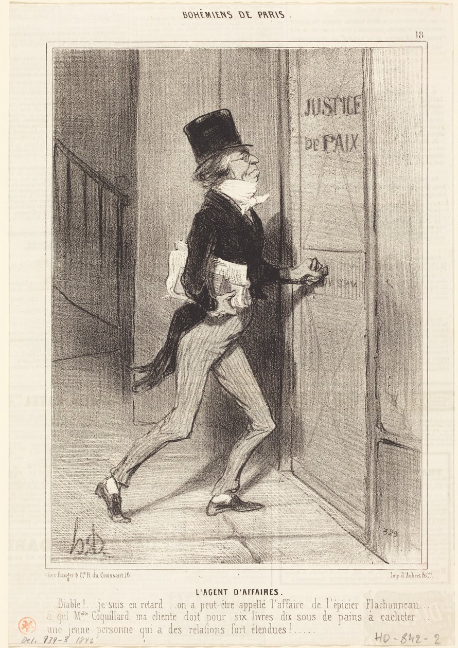 Obchodní zástupce od Honoré Daumier
