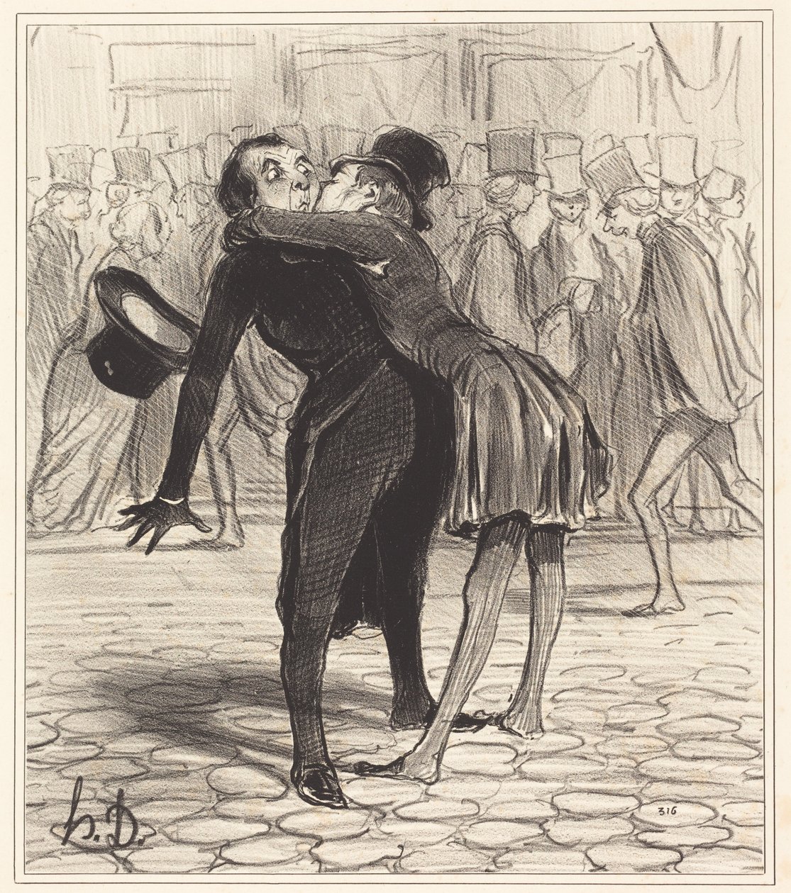 kamarád z vysoké školy od Honoré Daumier