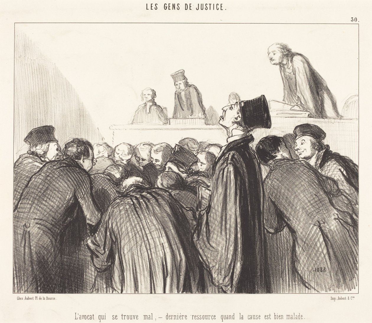 Advokát, kterému je nevolno od Honoré Daumier