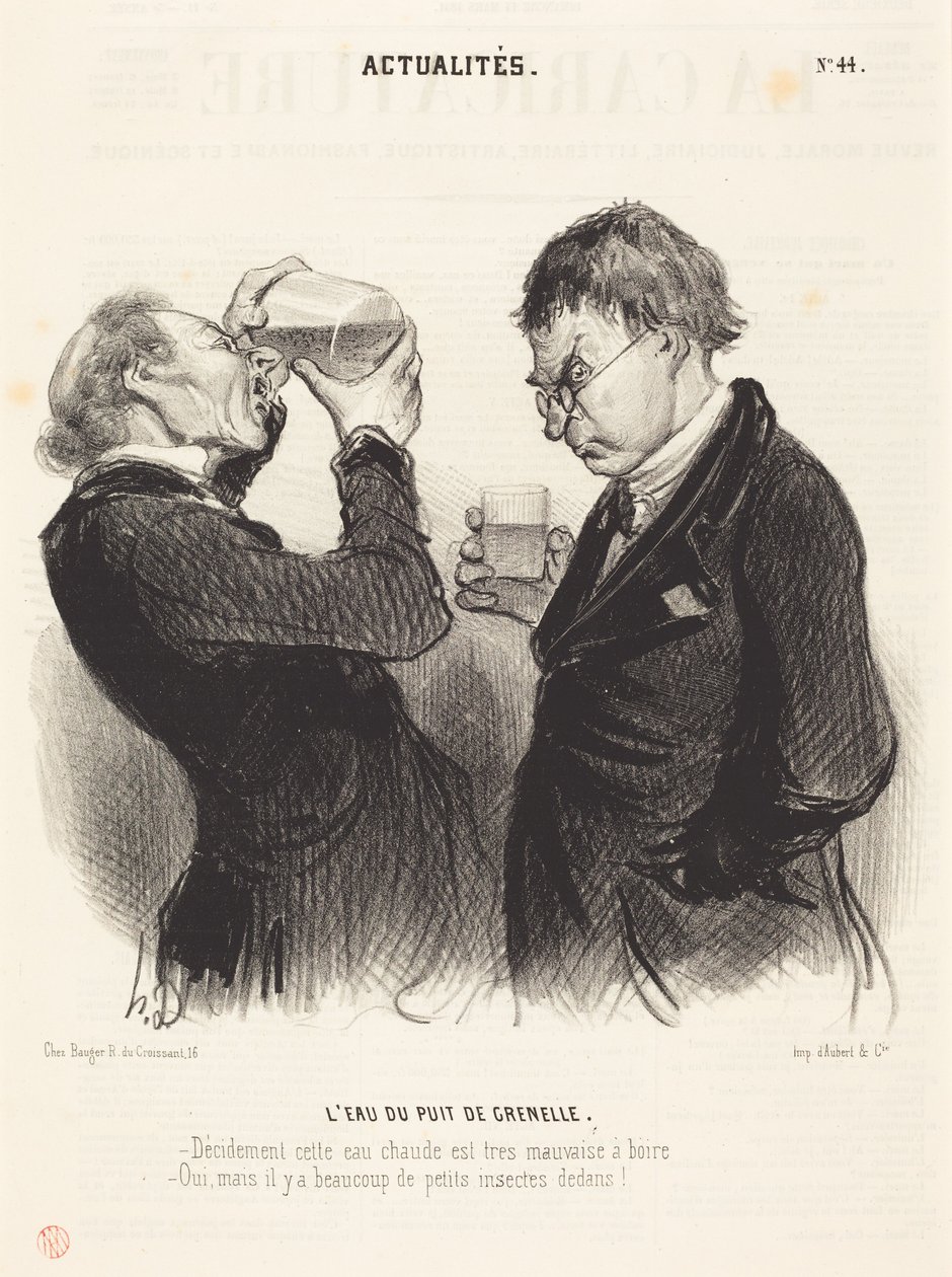 Voda ze studny v Grenelle od Honoré Daumier