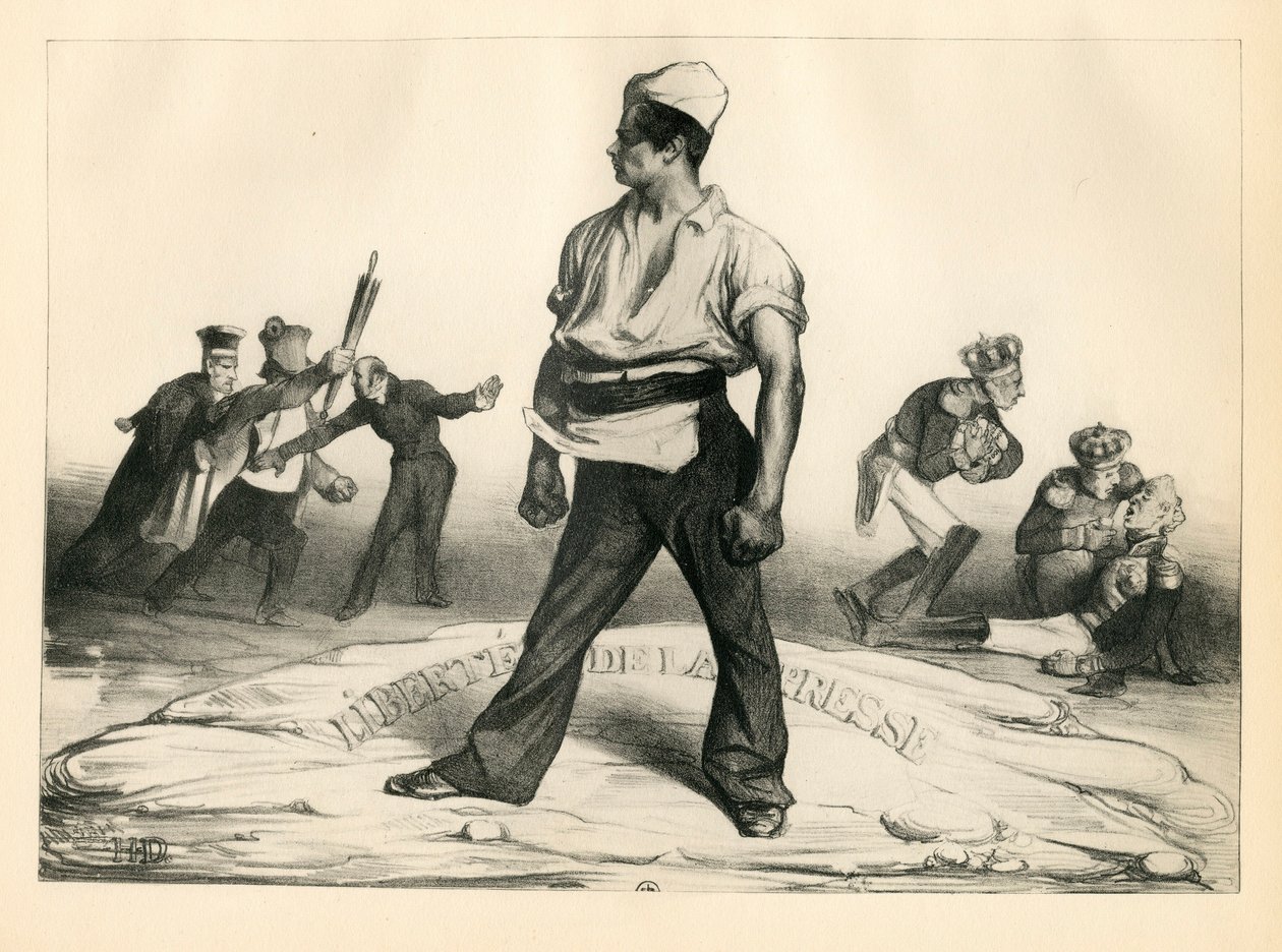 La Caricature (1830) Politická, satirická v ČB od Honoré Daumier