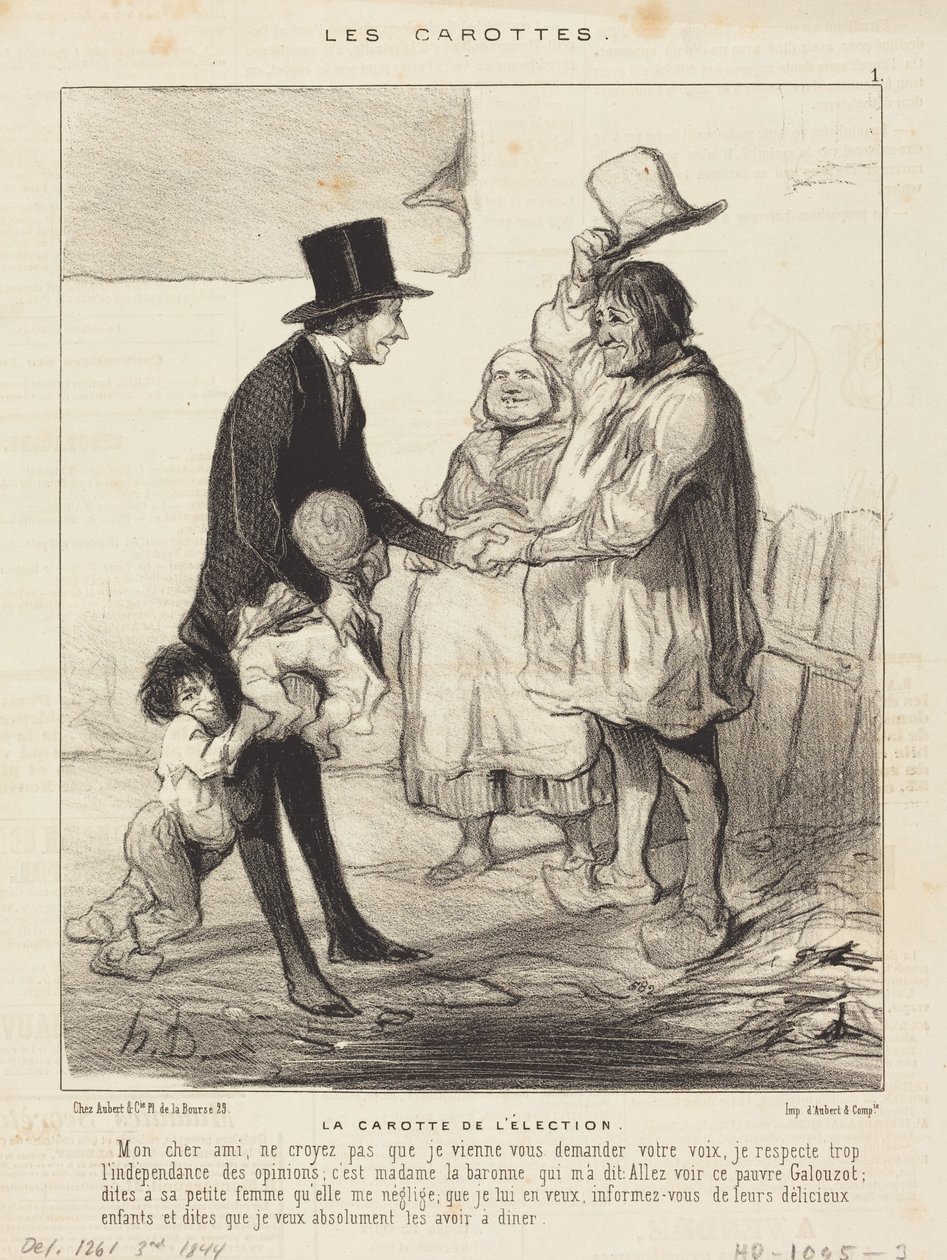 Mrkev voleb od Honoré Daumier