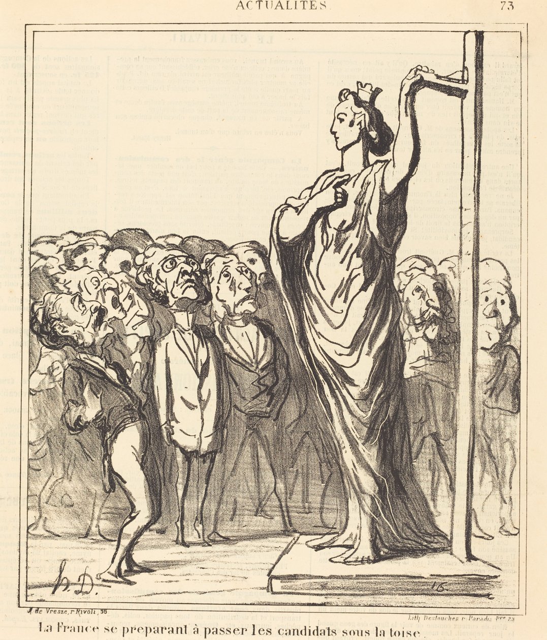 Francie se chystá přejít... od Honoré Daumier