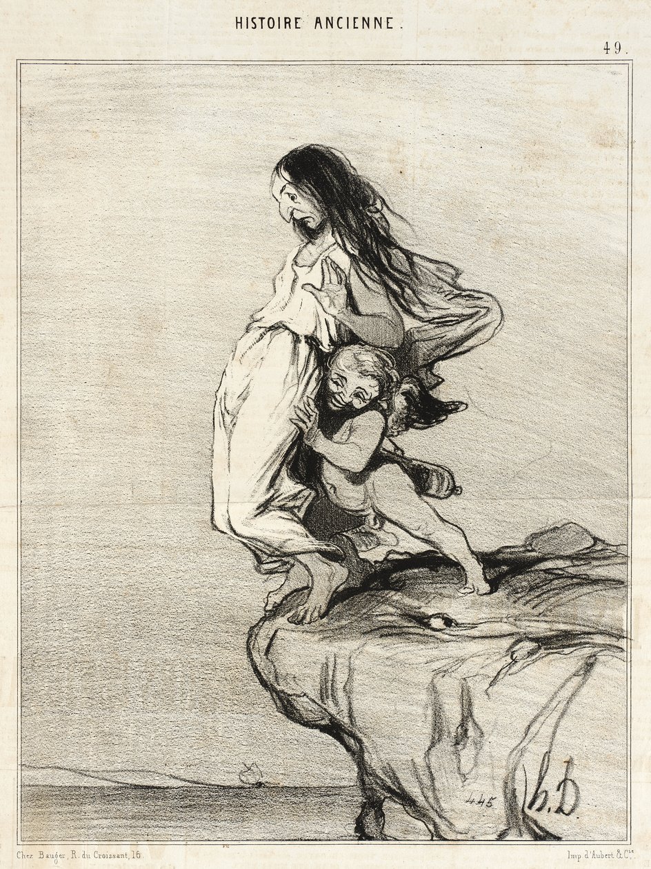 Smrt Sapfó od Honoré Daumier