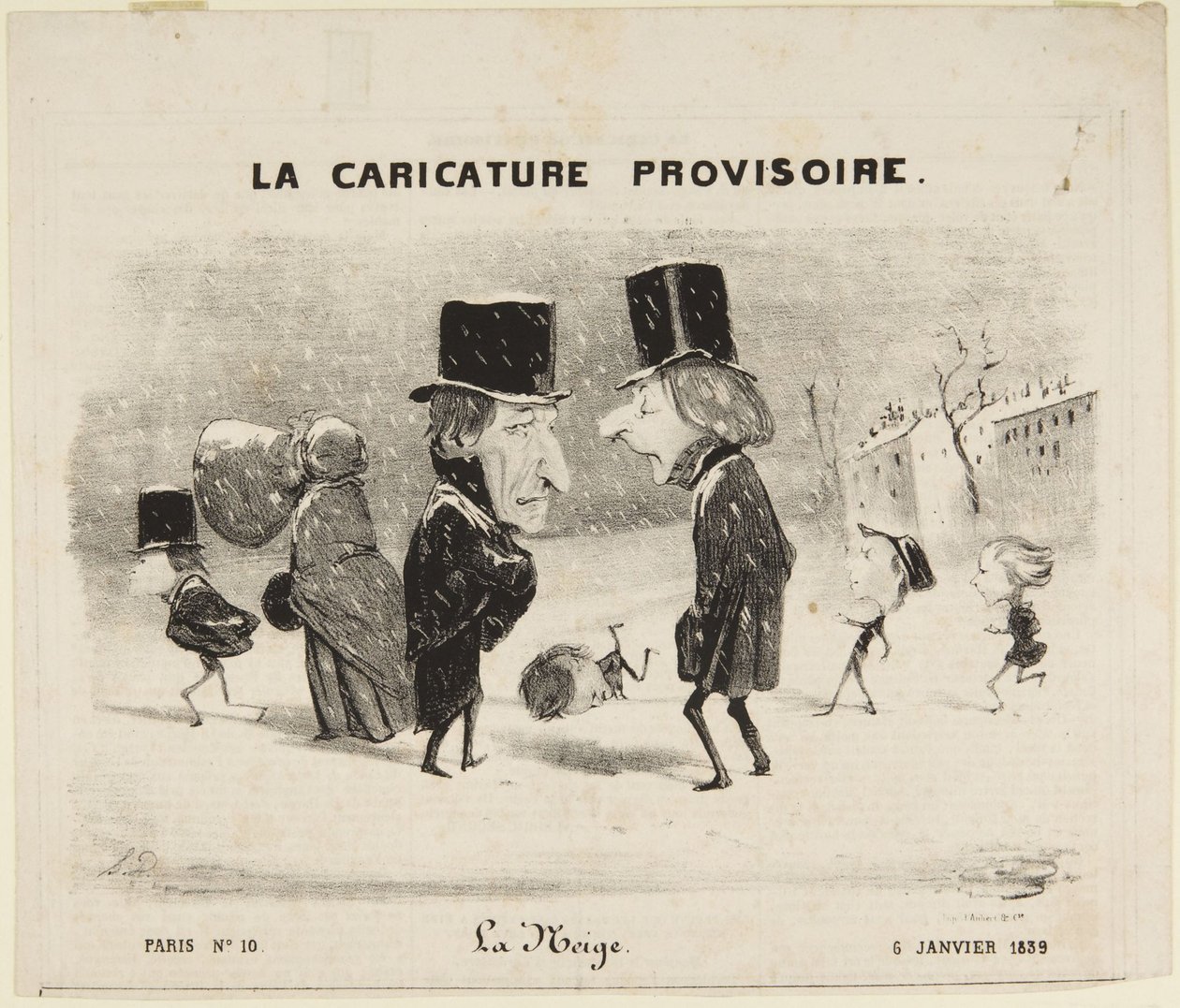 Sníh od Honoré Daumier
