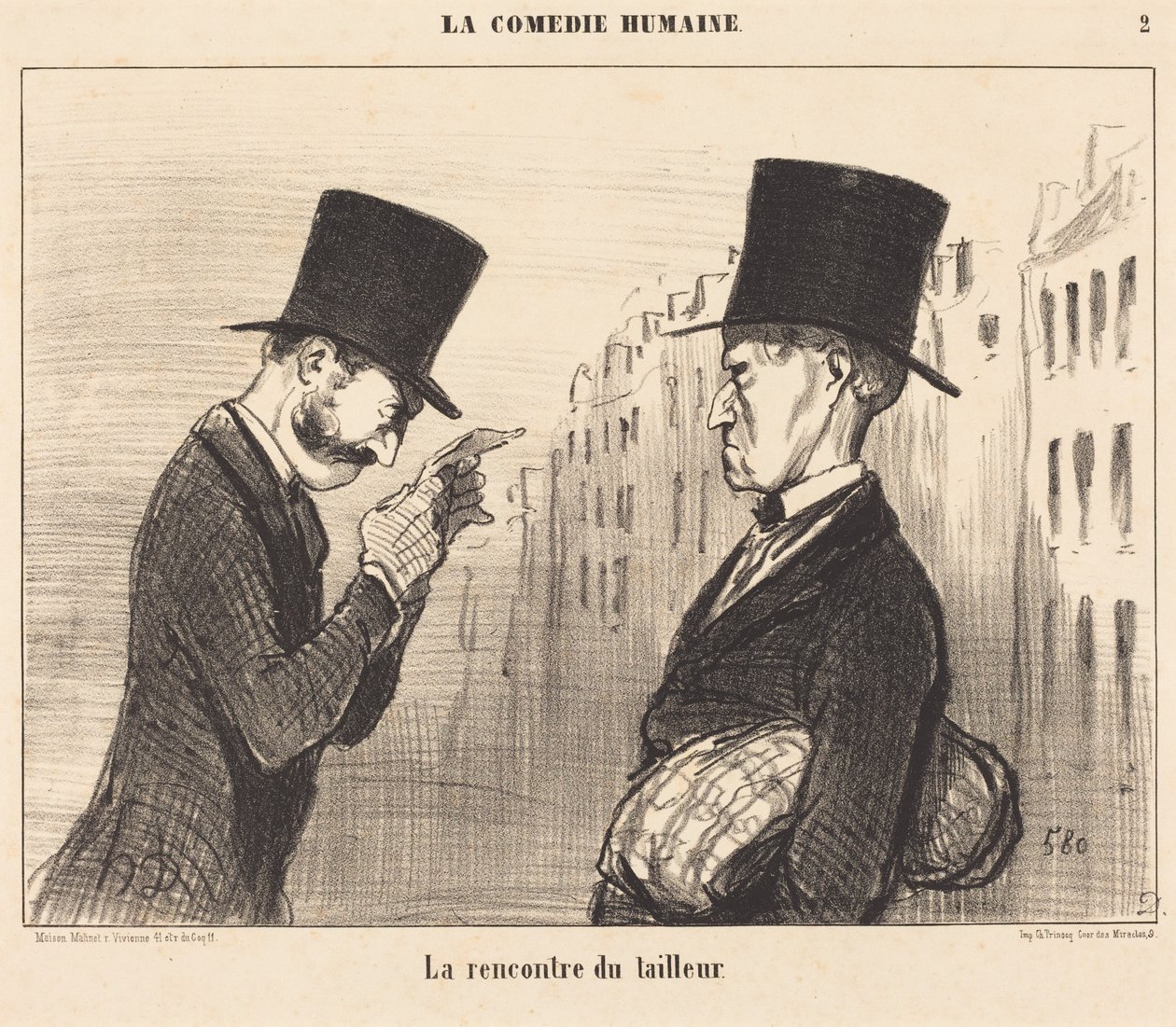 Setkání krejčího od Honoré Daumier