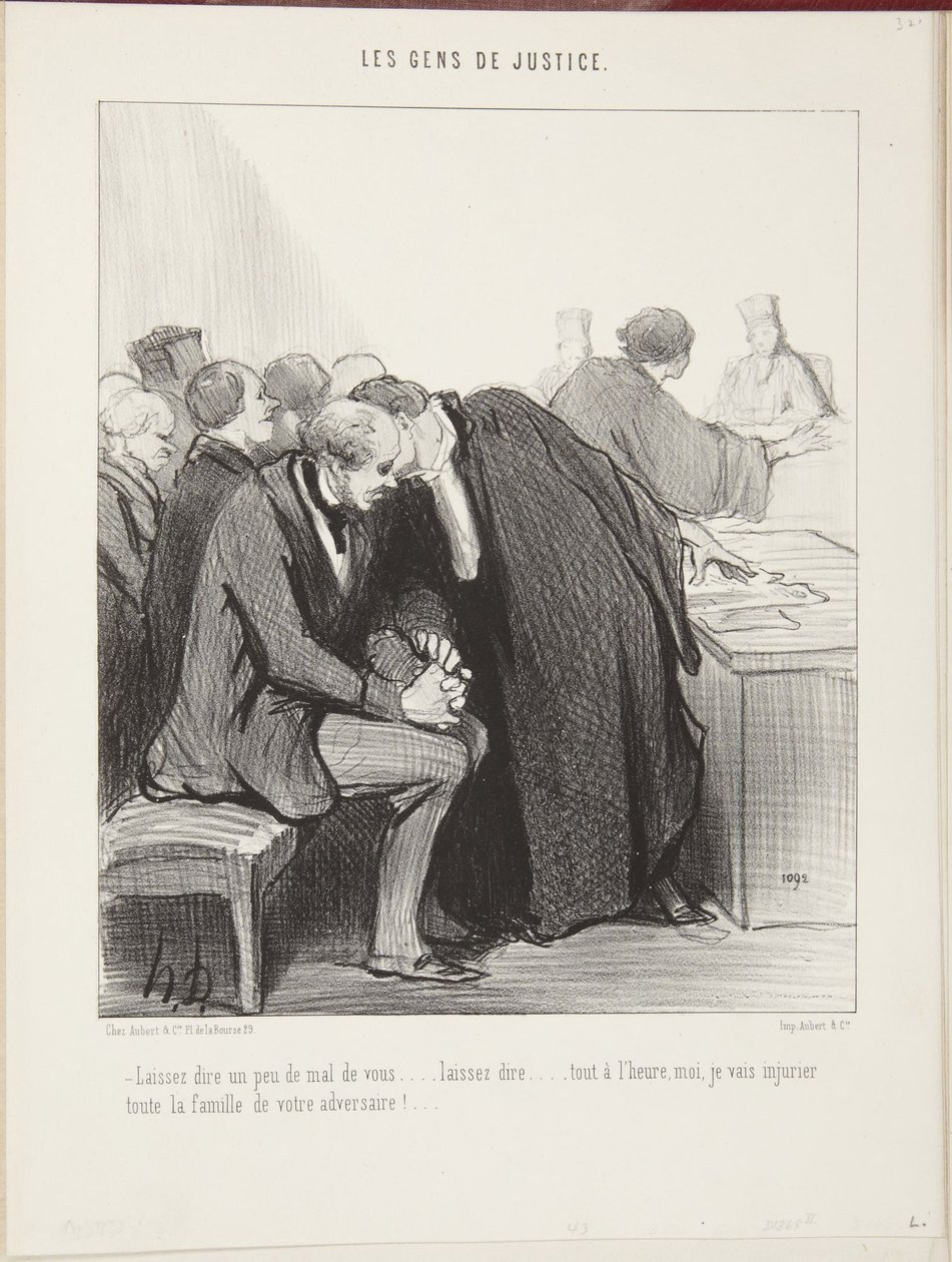 Ať si o vás říkají, co chtějí... ať si říkají... za chvilku já zase budu nadávat na celou rodinu vašeho protivníka!... od Honoré Daumier