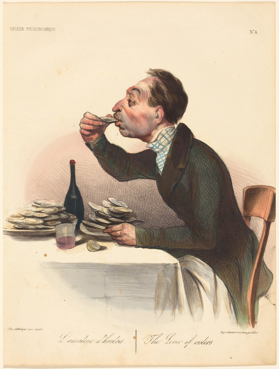 Milovník ústřic od Honoré Daumier