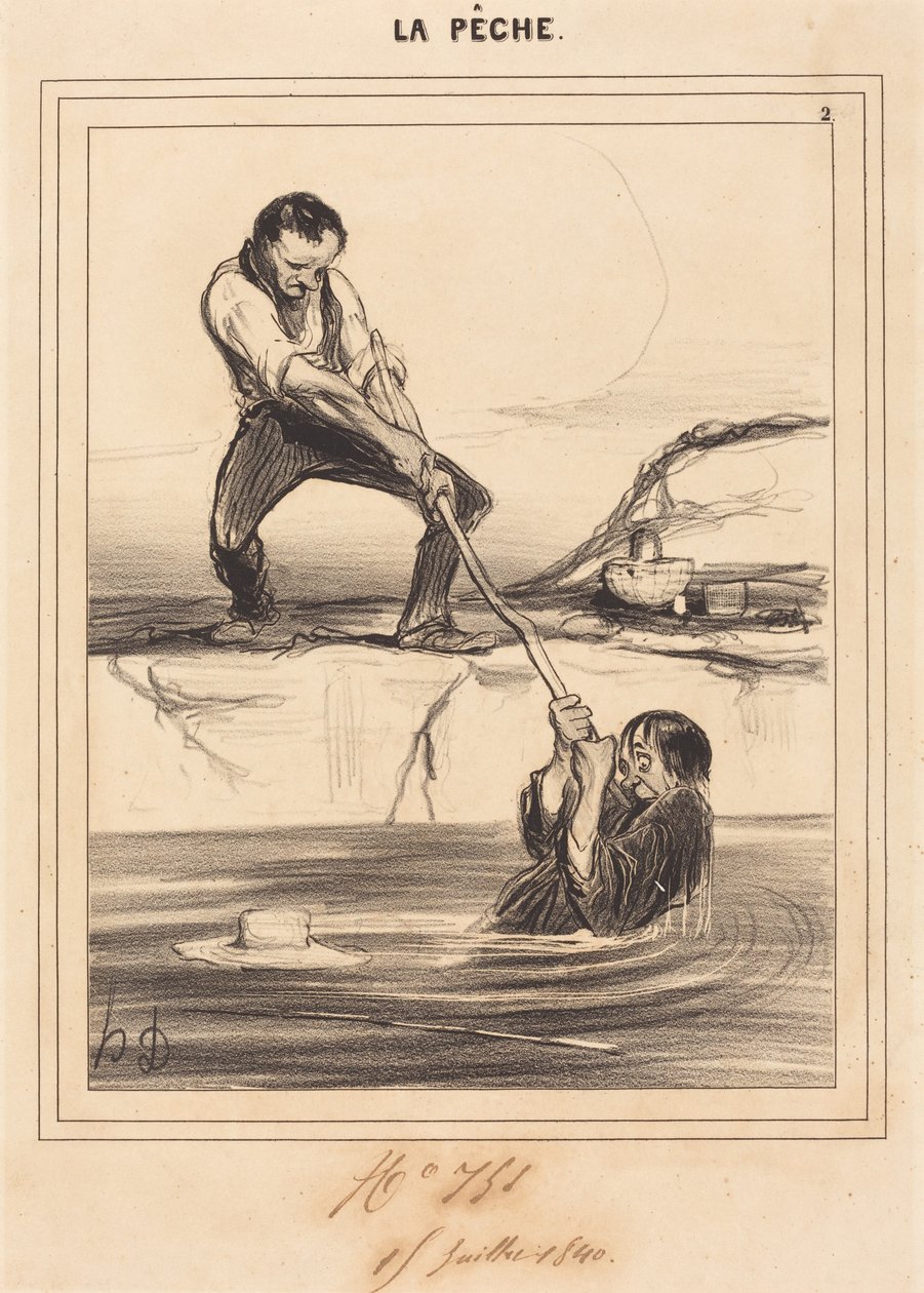 Le Barbillon táhne... od Honoré Daumier