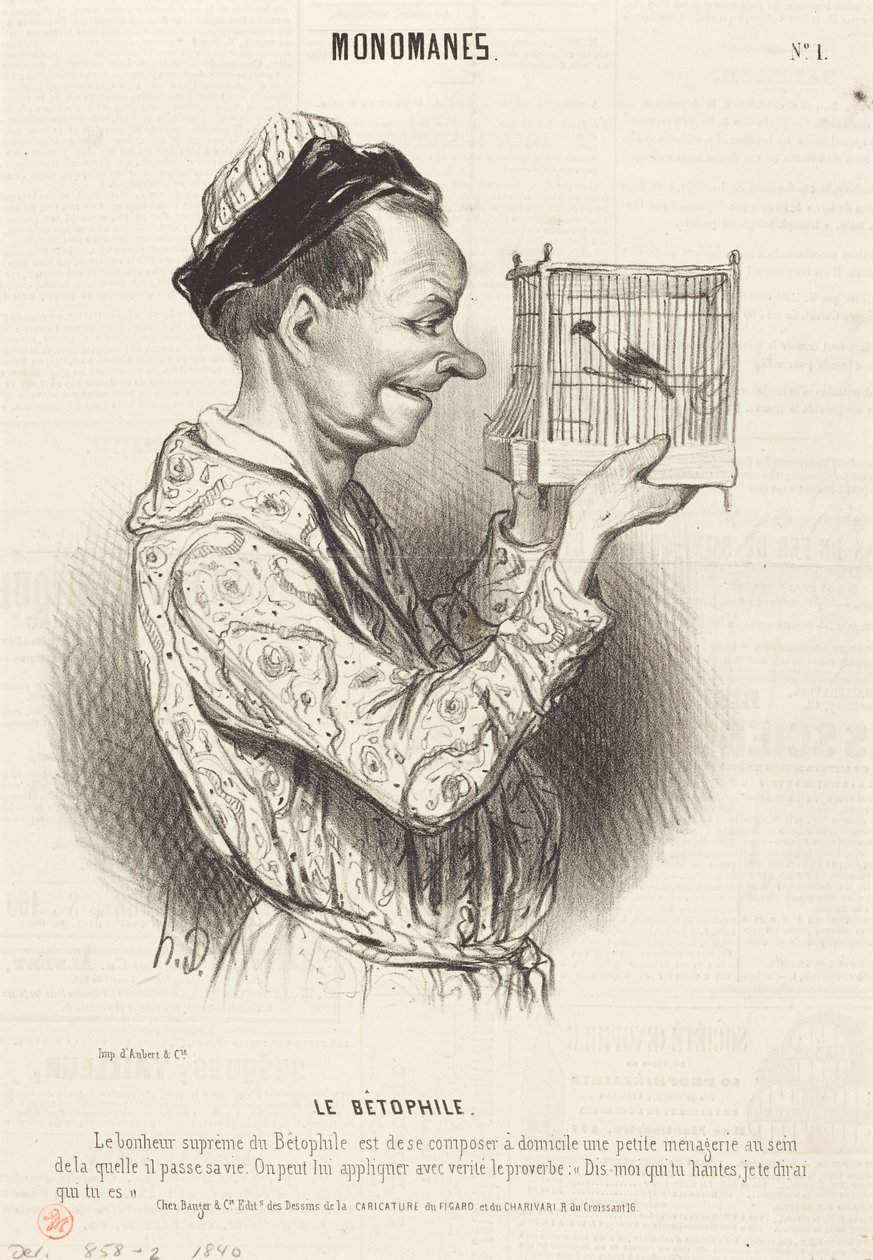 Milovník zvířat od Honoré Daumier