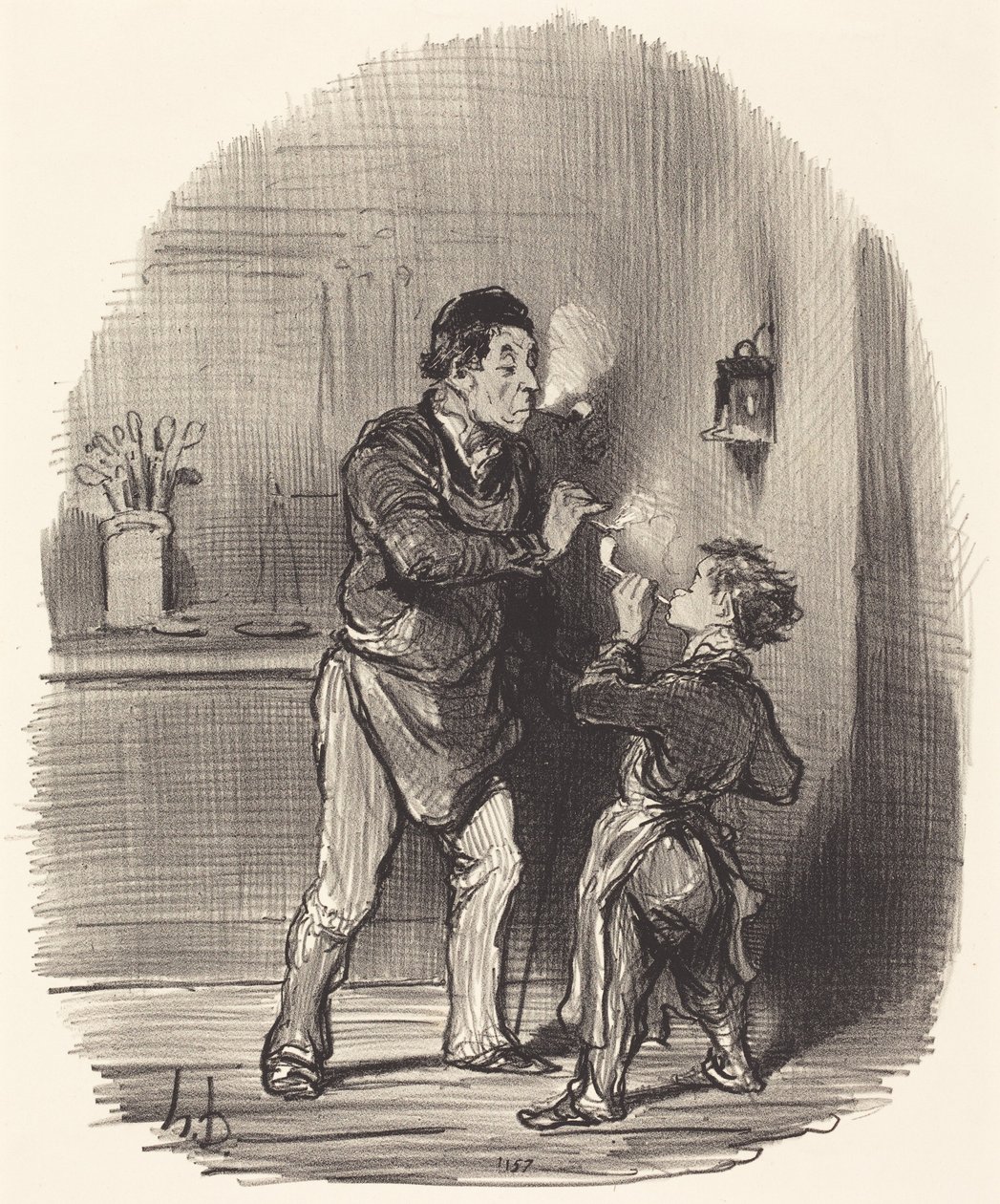 Filozof-hadrář od Honoré Daumier