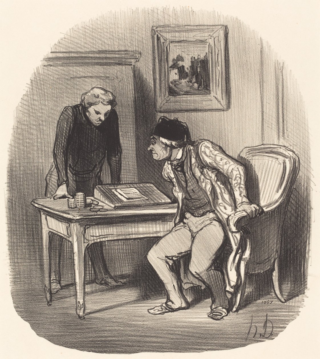Je účet správný?... od Honoré Daumier