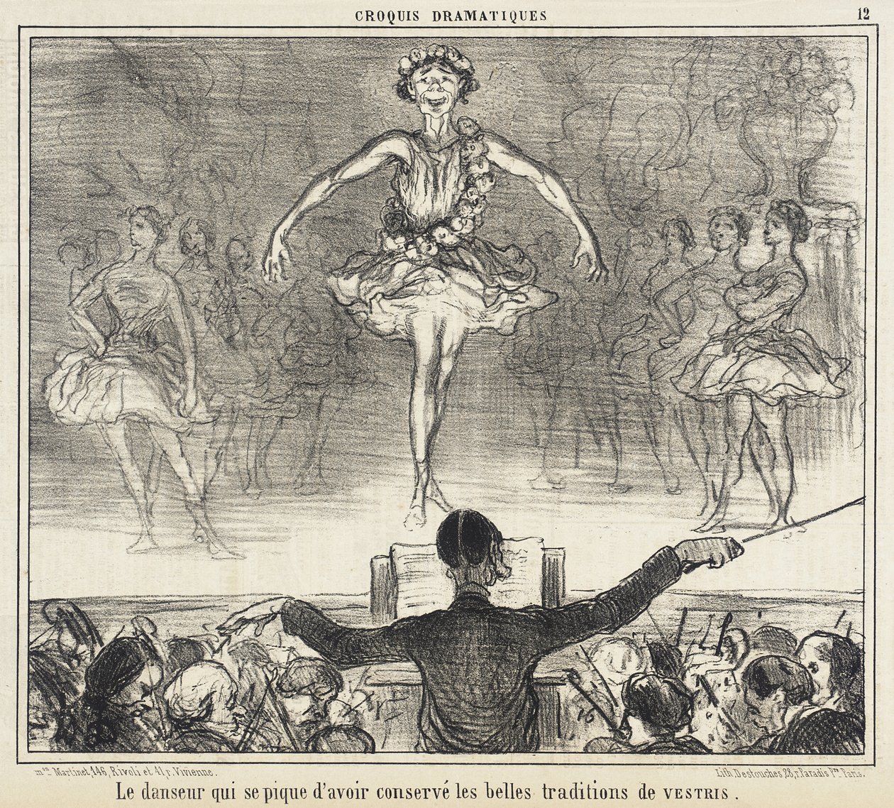 Tanečník, který se chlubí, že si zachoval... od Honoré Daumier