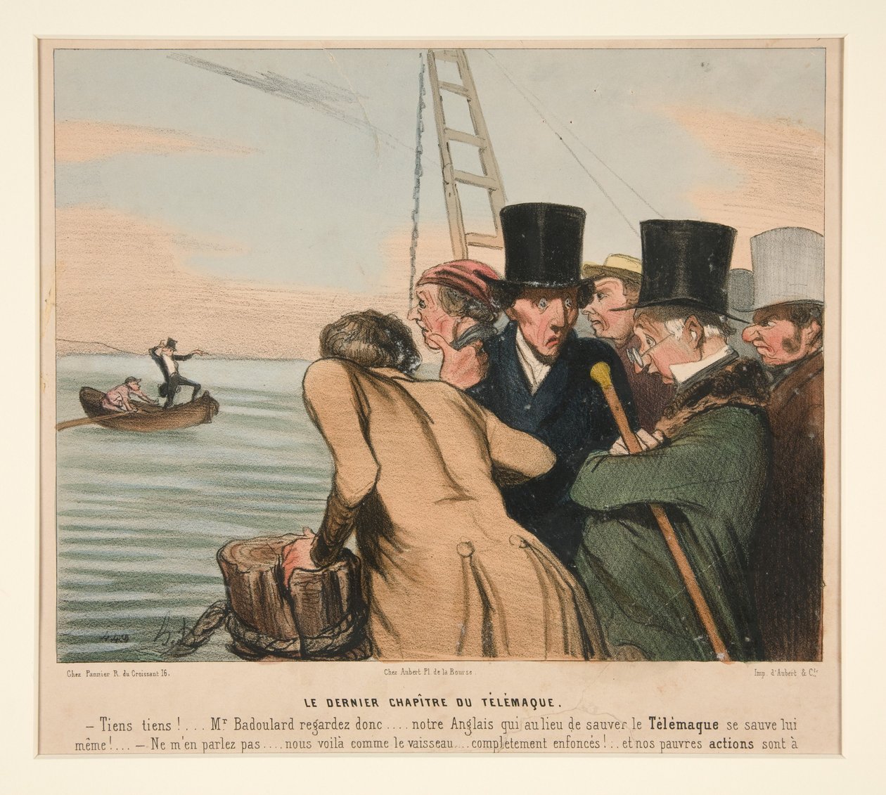 Poslední kapitola Télémaqua, z La Caricature (časopis) od Honoré Daumier