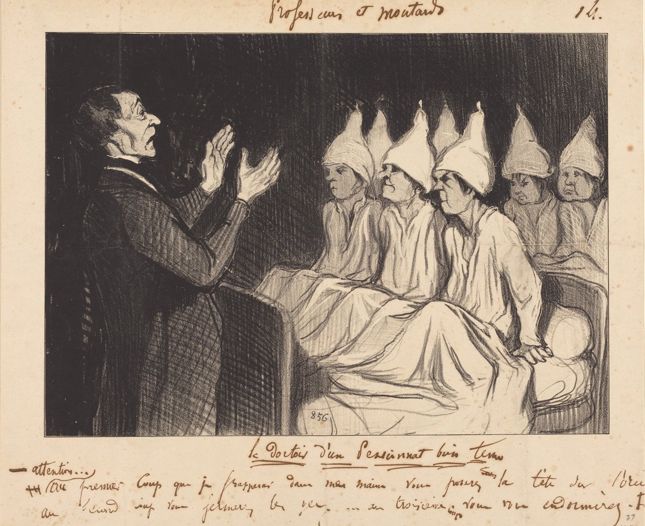 Ložnice dobře vedeného internátu od Honoré Daumier