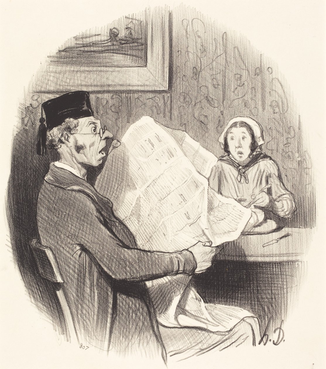 Stále více monster Formát od Honoré Daumier
