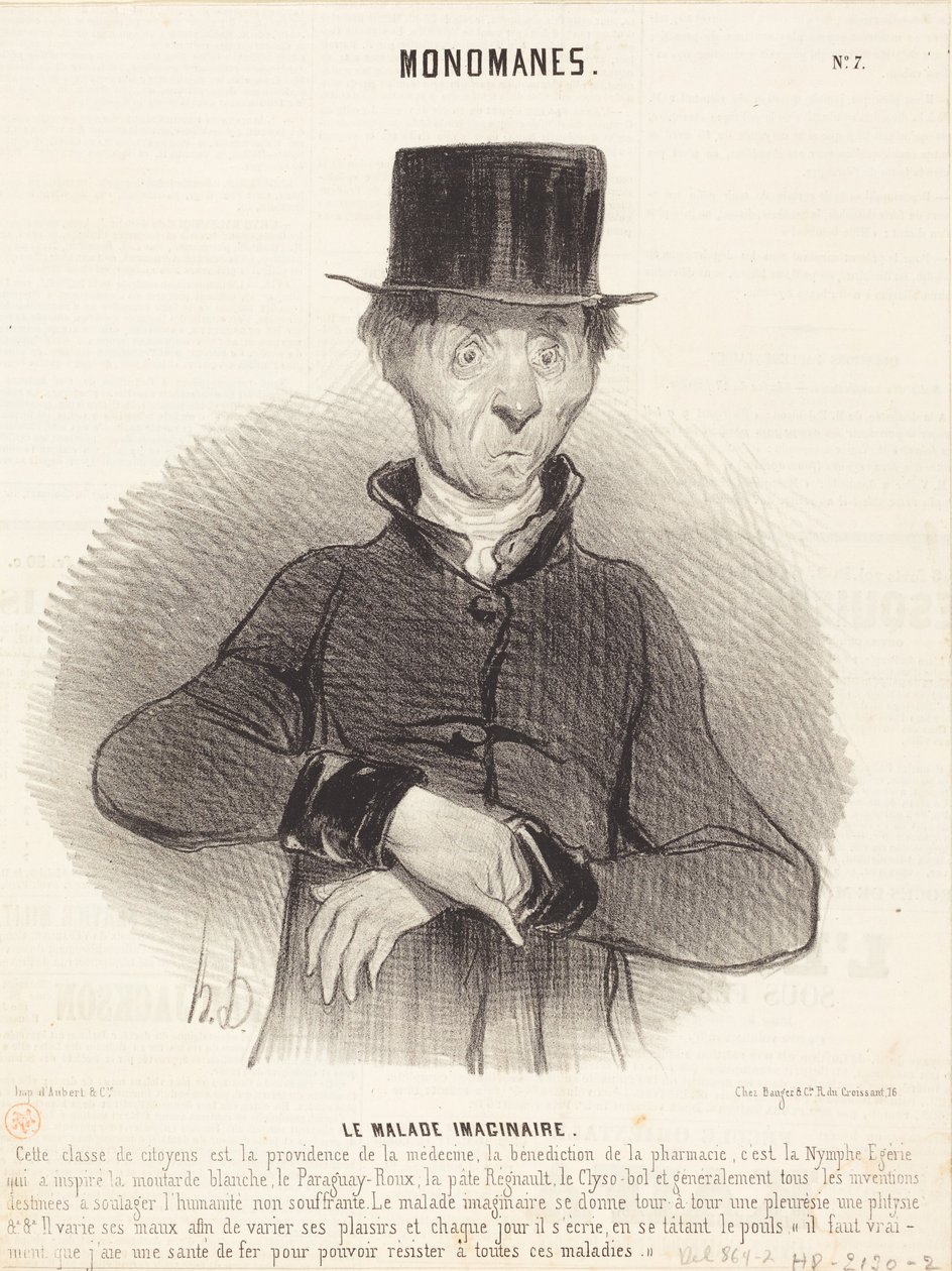 Zdravý nemocný od Honoré Daumier