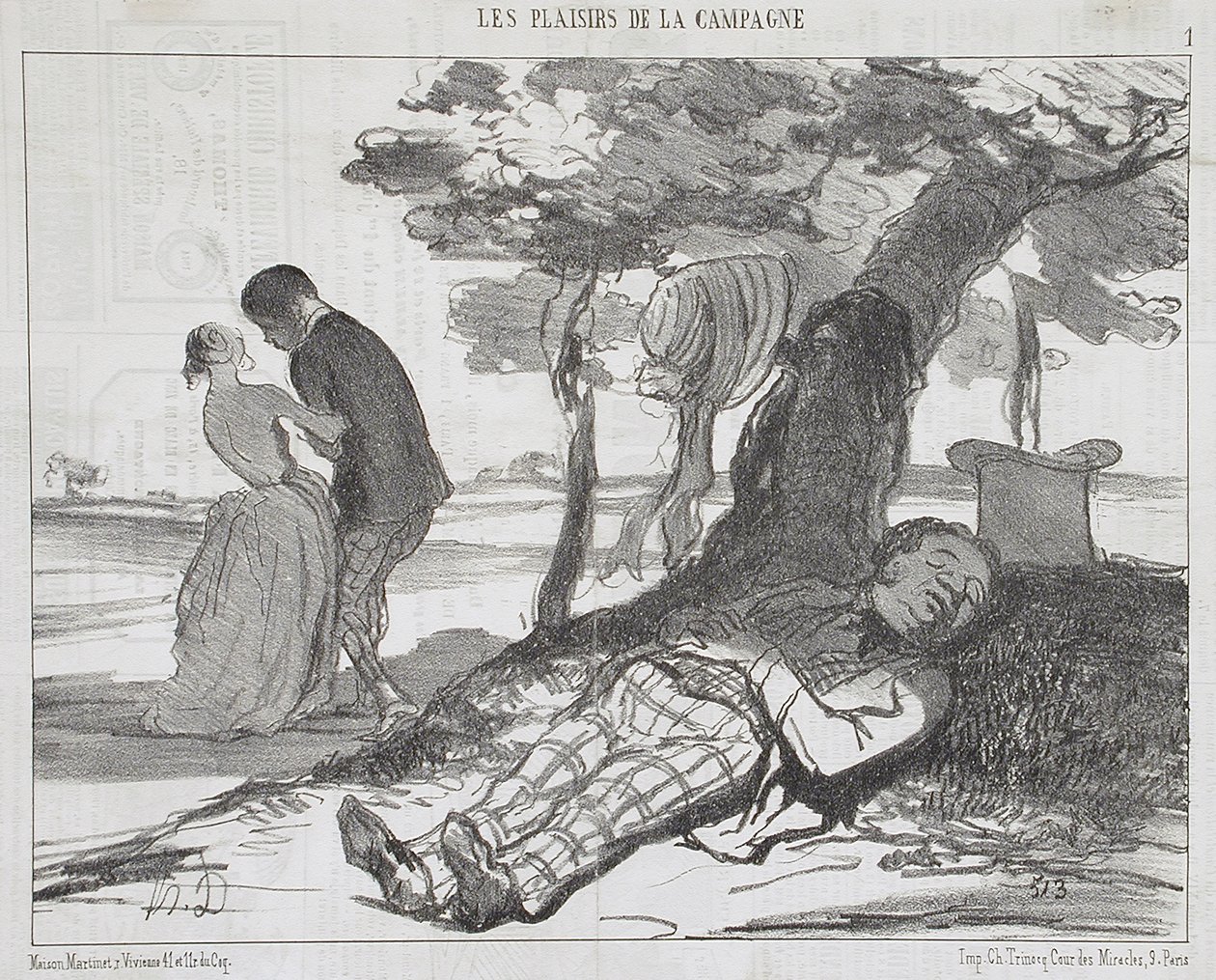 Podřimující manžel od Honoré Daumier