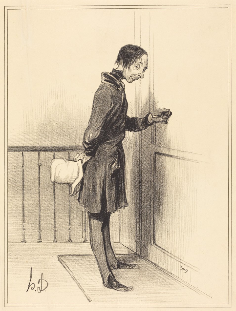 Žebrák doma od Honoré Daumier