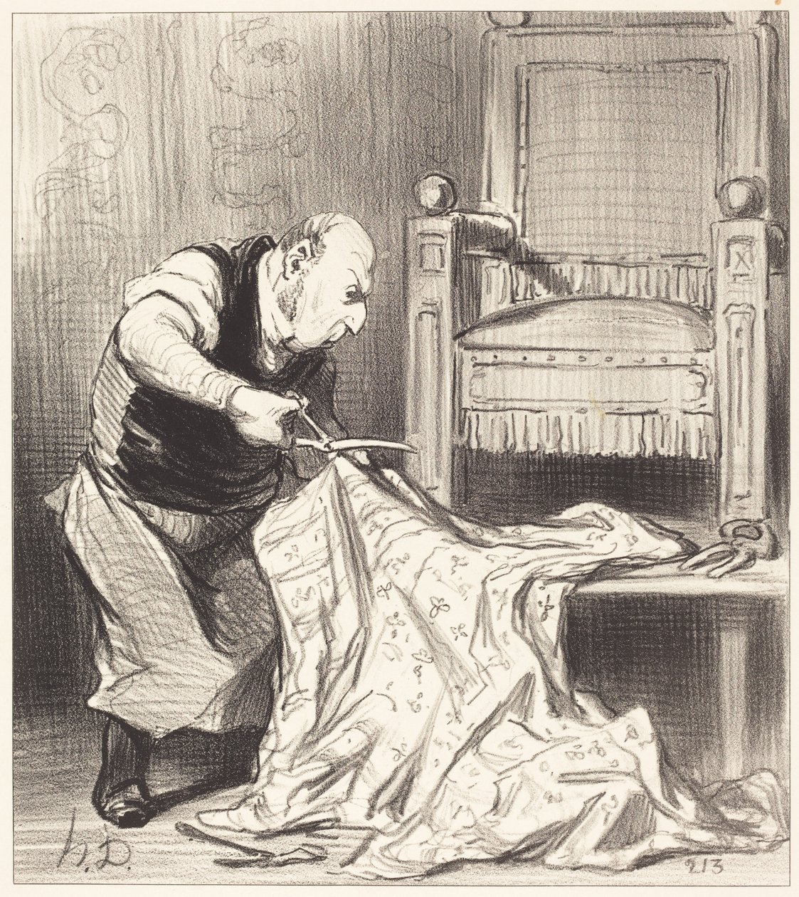 Čalouník New Crown... od Honoré Daumier