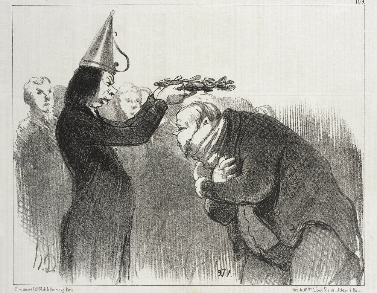 Příští udílení cen v Académie Française od Honoré Daumier