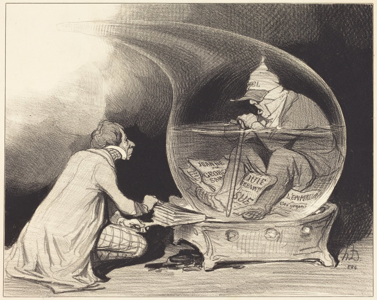 Omlazení deníku „Le Constitutionnel“ od Honoré Daumier