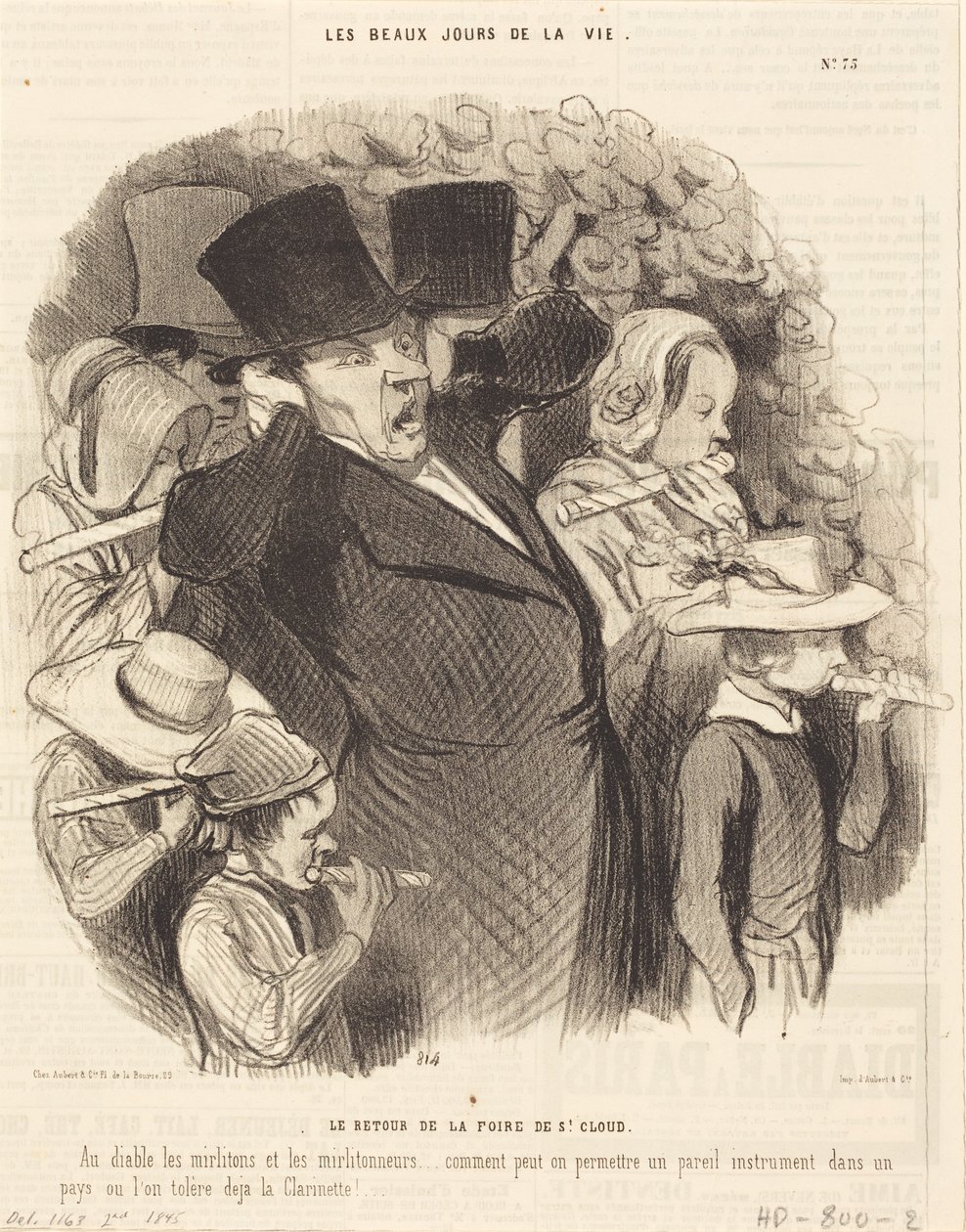 Návrat z jarmarku v Saint-Cloud od Honoré Daumier