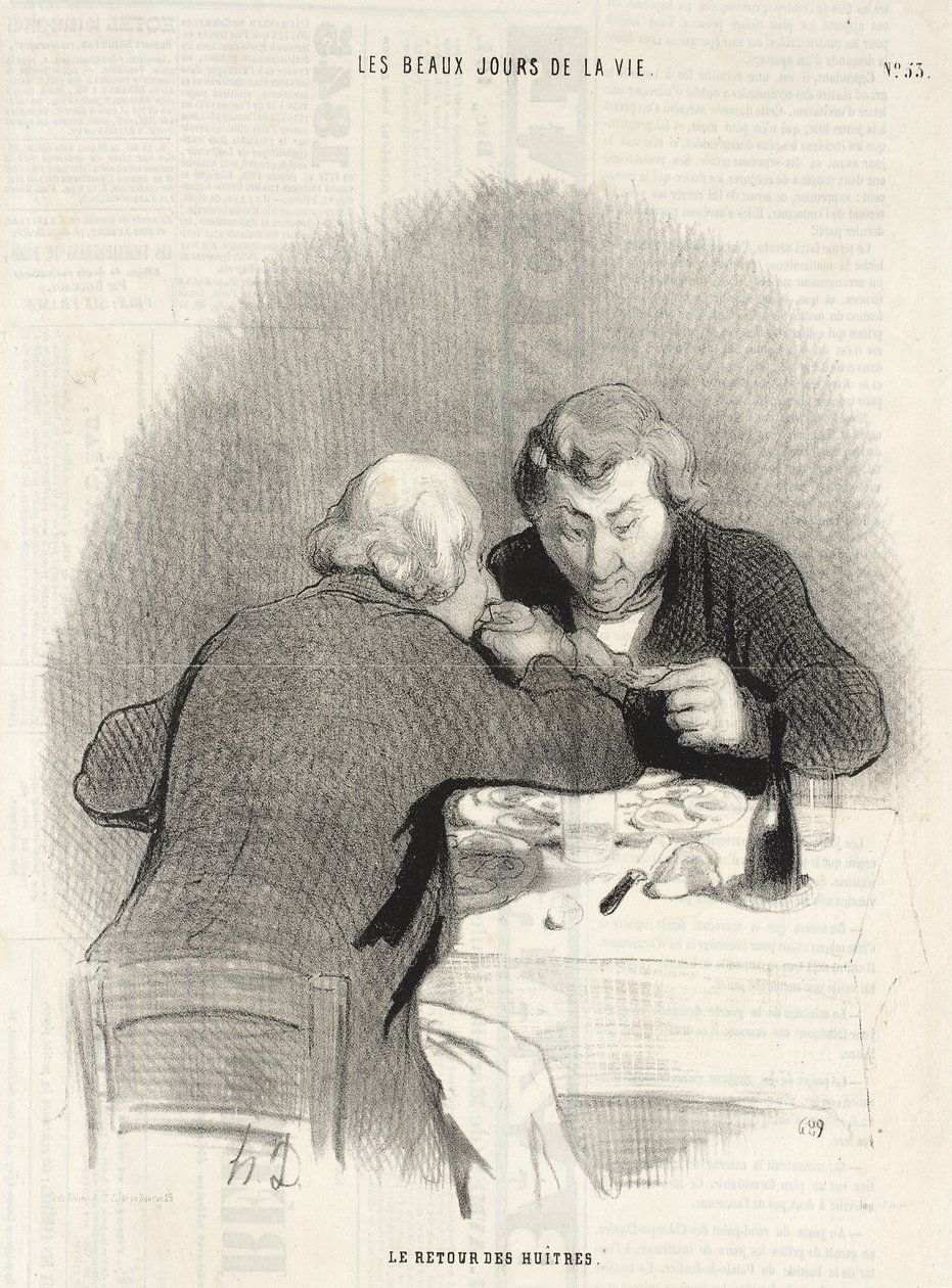 Návrat ústřic od Honoré Daumier