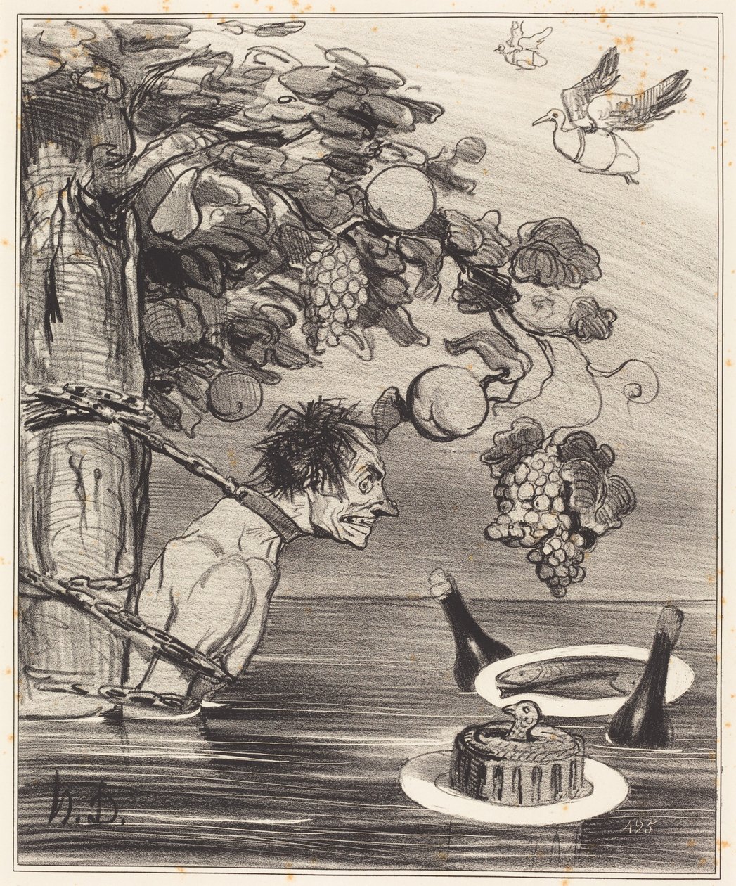 Tantalova muka od Honoré Daumier