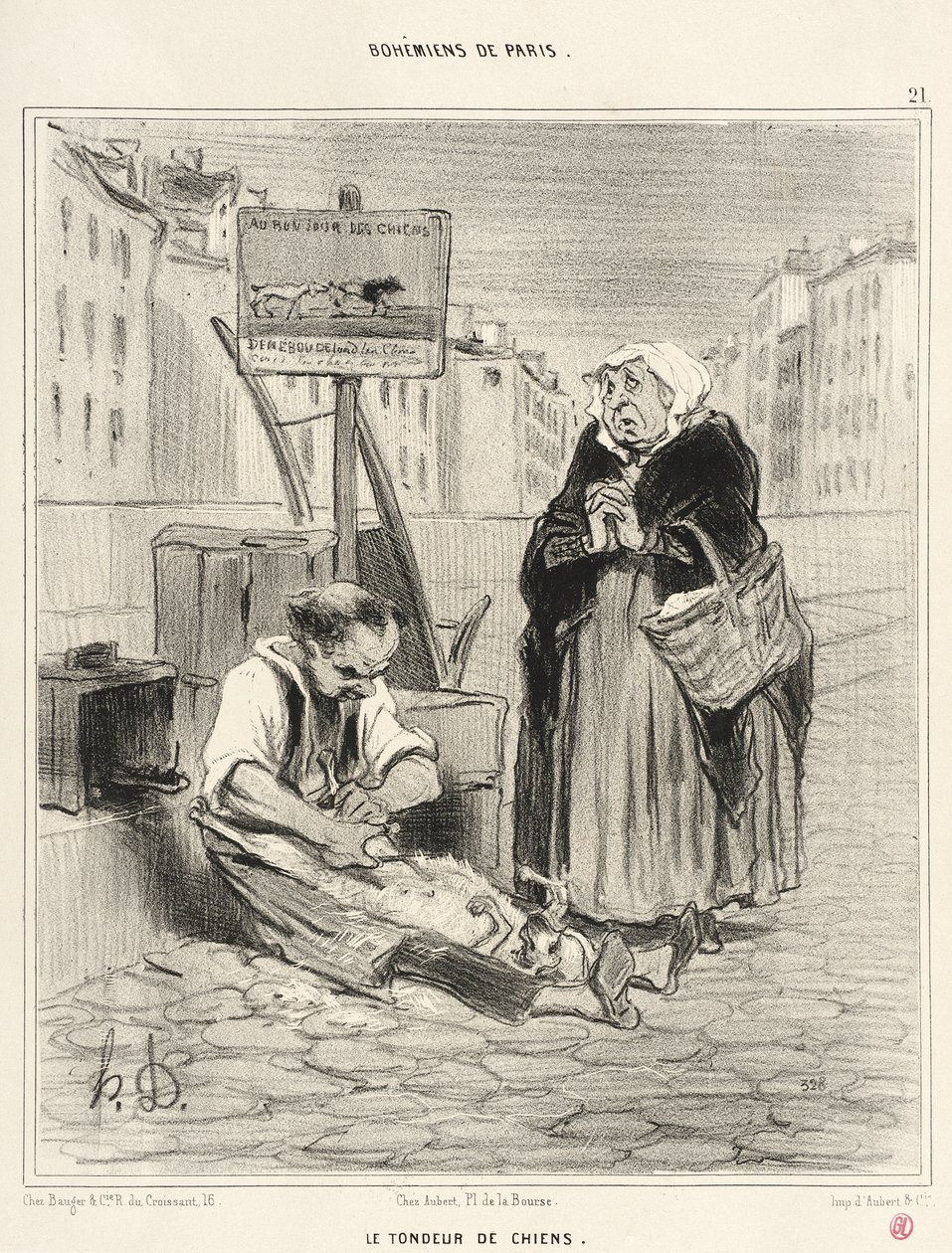 Střihač psů od Honoré Daumier