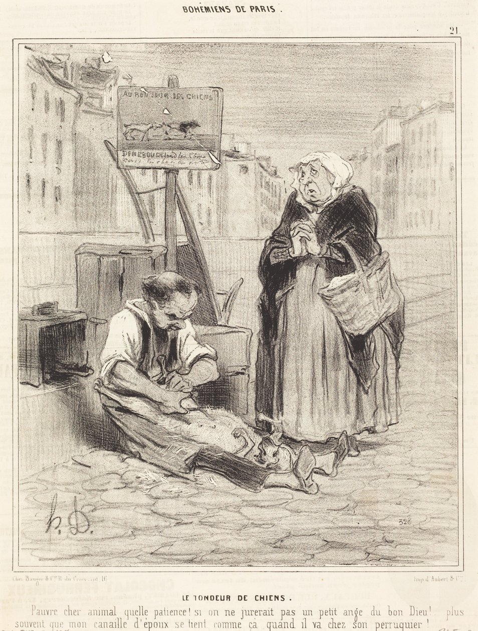 Střihač psů od Honoré Daumier