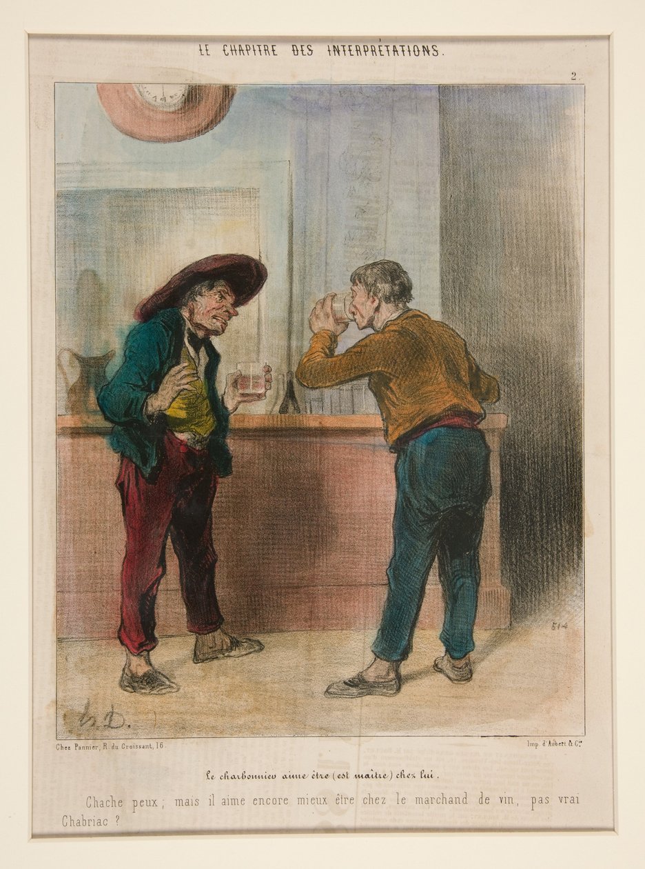 Uhlíř je rád pánem ve svém domě, z kapitoly Výklady od Honoré Daumier