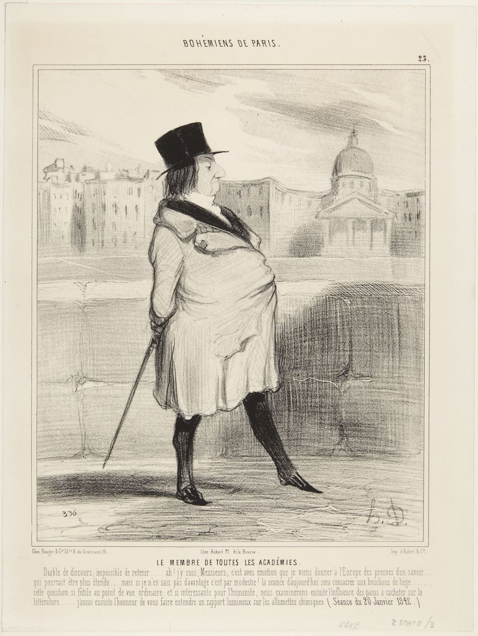 Člen všech akademií od Honoré Daumier