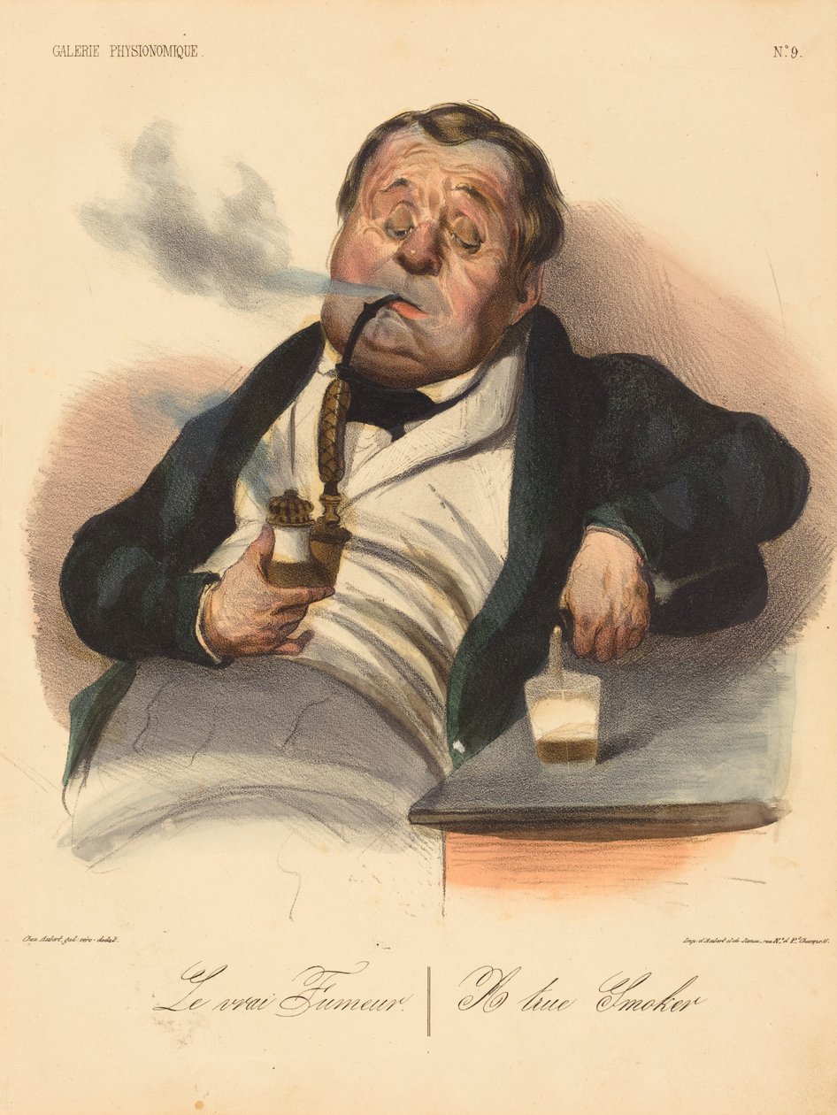 Pravý kuřák od Honoré Daumier