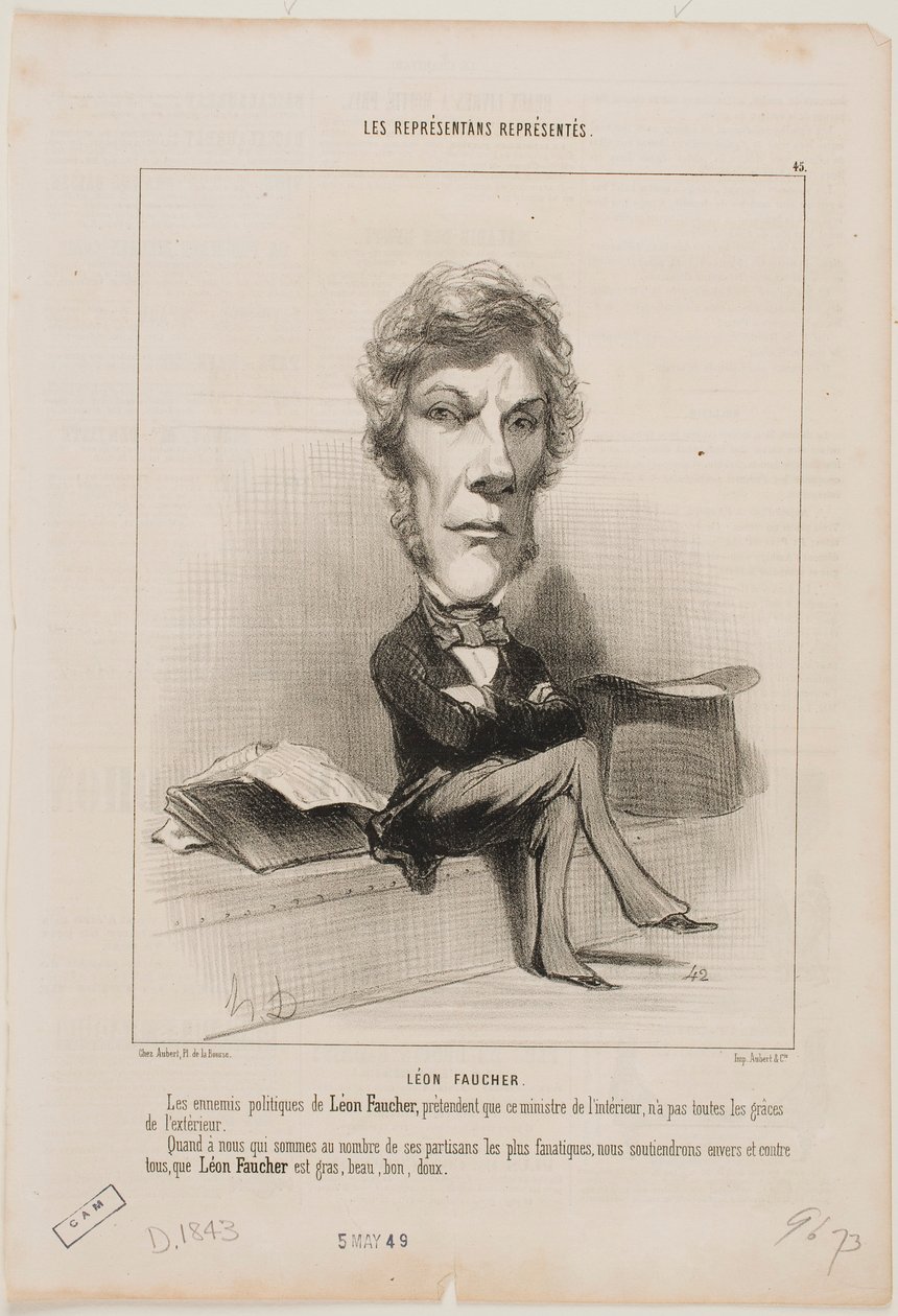 Léon Faucher od Honoré Daumier