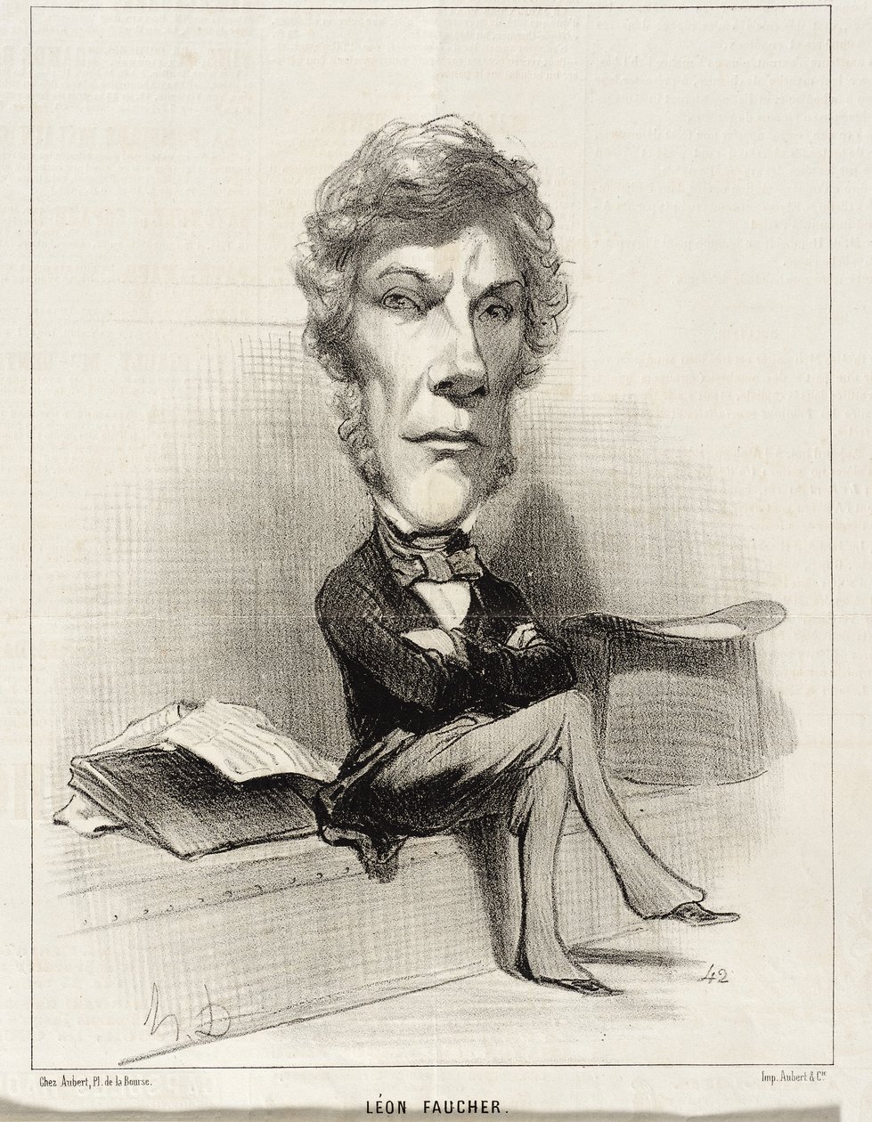 Léon Faucher od Honoré Daumier