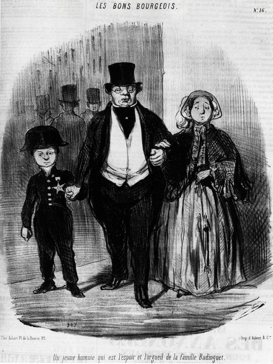 Dobrá buržoazie - od Daumiera, v „“ Charivari““ ze 16. září 1846. od Honoré Daumier