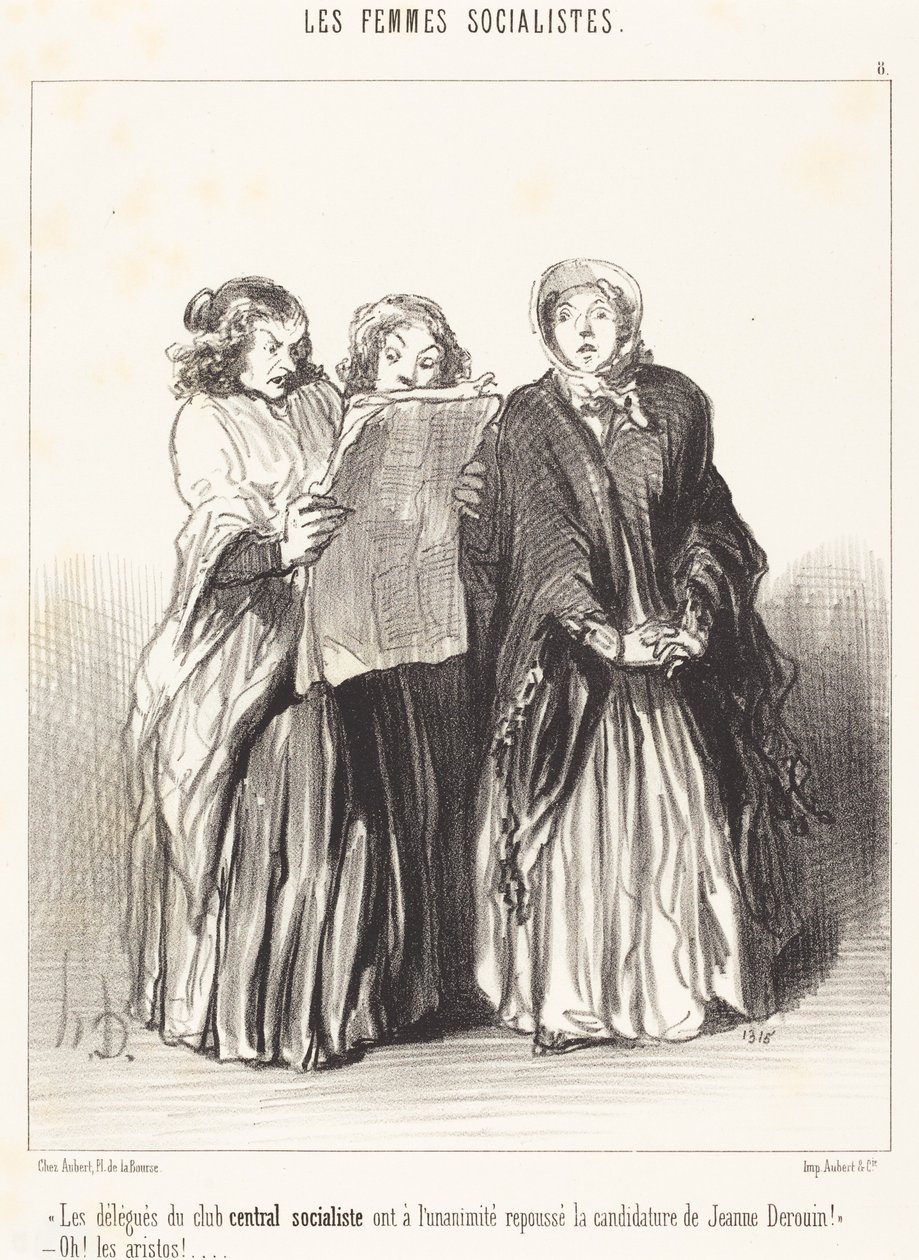 Delegáti ústředního socialistického klubu odmítli... od Honoré Daumier