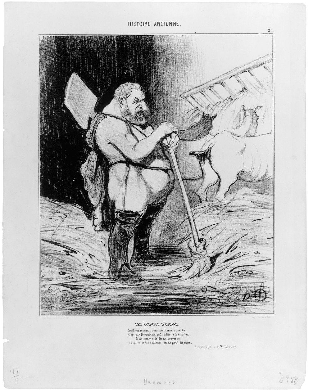 Augiášovy stáje od Honoré Daumier