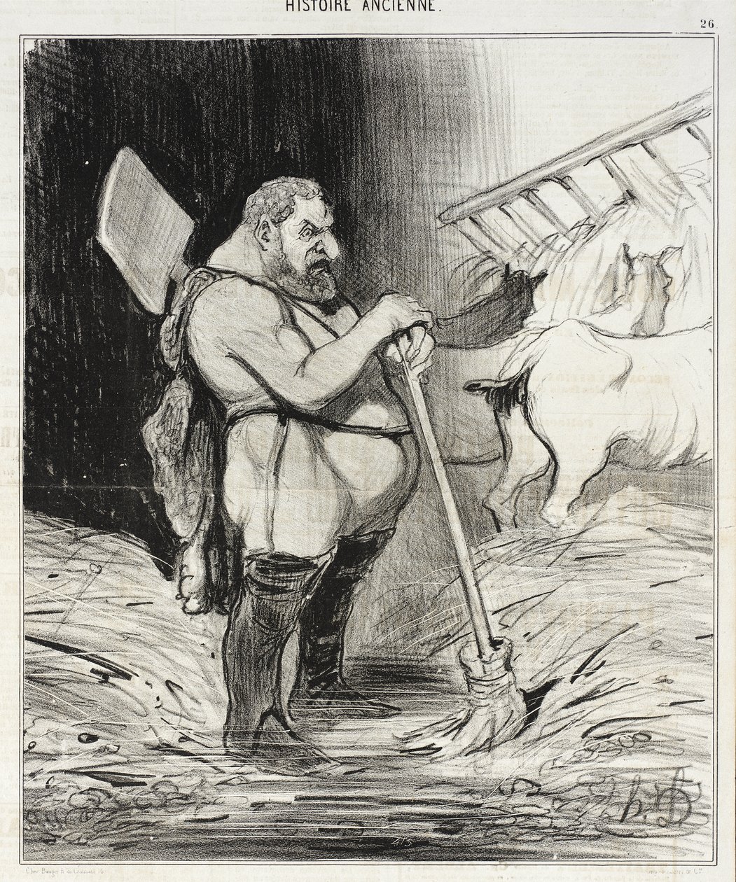 Augiášovy chlévy od Honoré Daumier