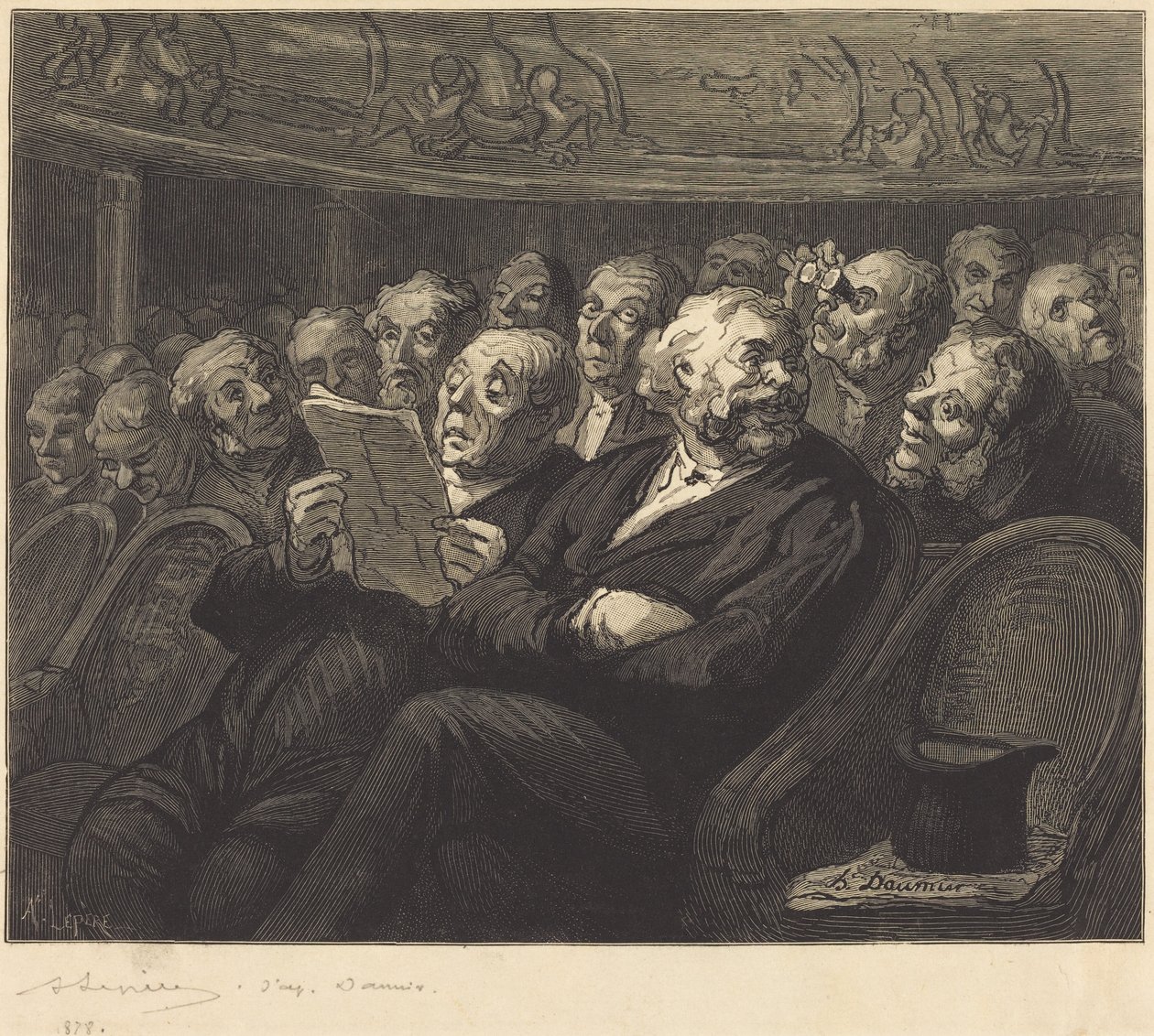 Orchestrální křesla od Honoré Daumier