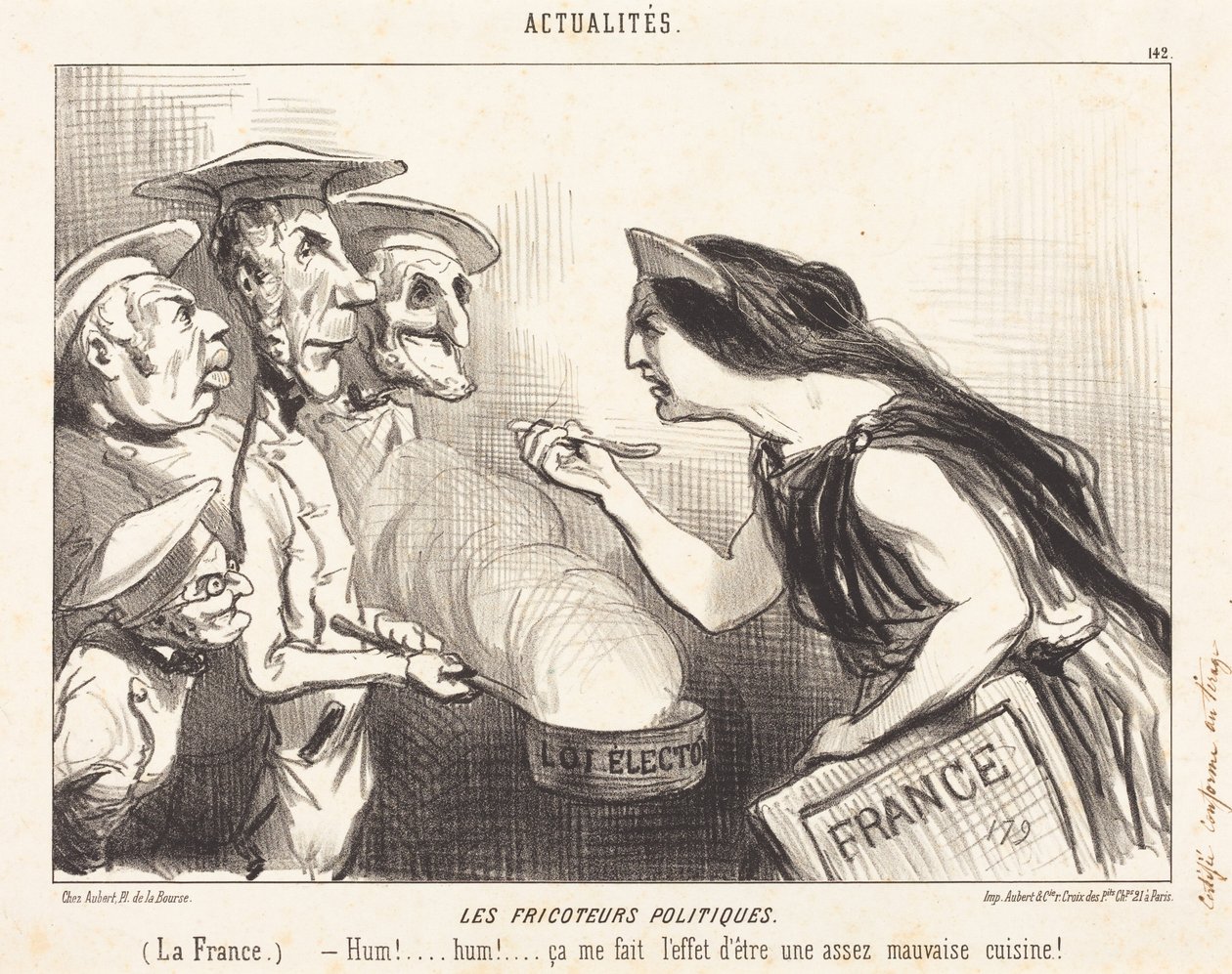 Političtí labužníci od Honoré Daumier