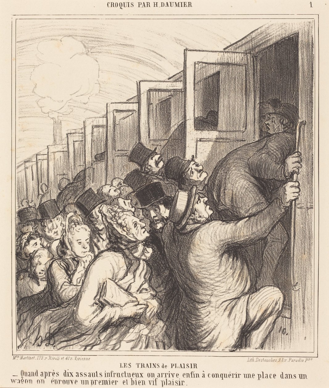 Výletní vlaky od Honoré Daumier