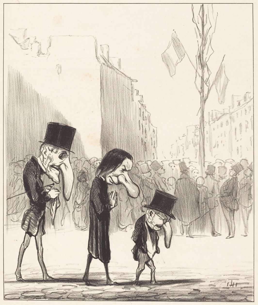 Tři malí světci od Honoré Daumier