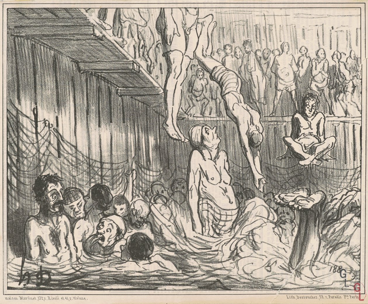 Koupele za čtyři haléře od Honoré Daumier